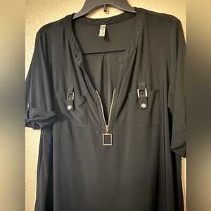 Plus size Black blouse